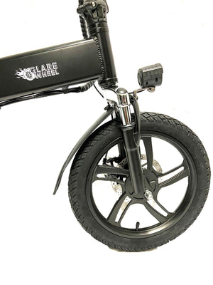 GlareWheel 16'' Folding Electric City Bike X3 Black