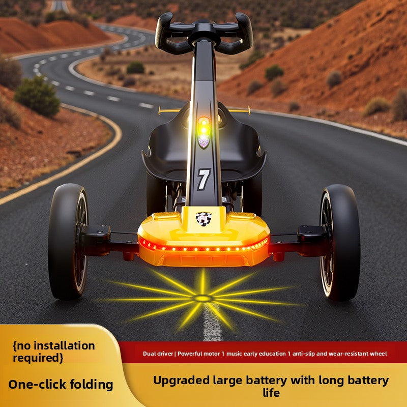 GlareWheel Kids Go Kart E-Scooter