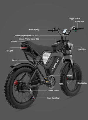 Q30 Electric Bike – Power, Comfort & Long-Range Performance