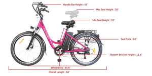 GlareWheel City Electric Bike High Speed Removable Battery EB-X8 freeshipping - GlareWheel