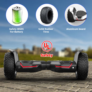 GlareWheel Offroad 8.5'' Hoverboard With Built-In Bluetooth Speaker G2 freeshipping - GlareWheel