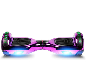 GlareWheel M3 Hoverboard LED Light Bluetooth Chrome Purple