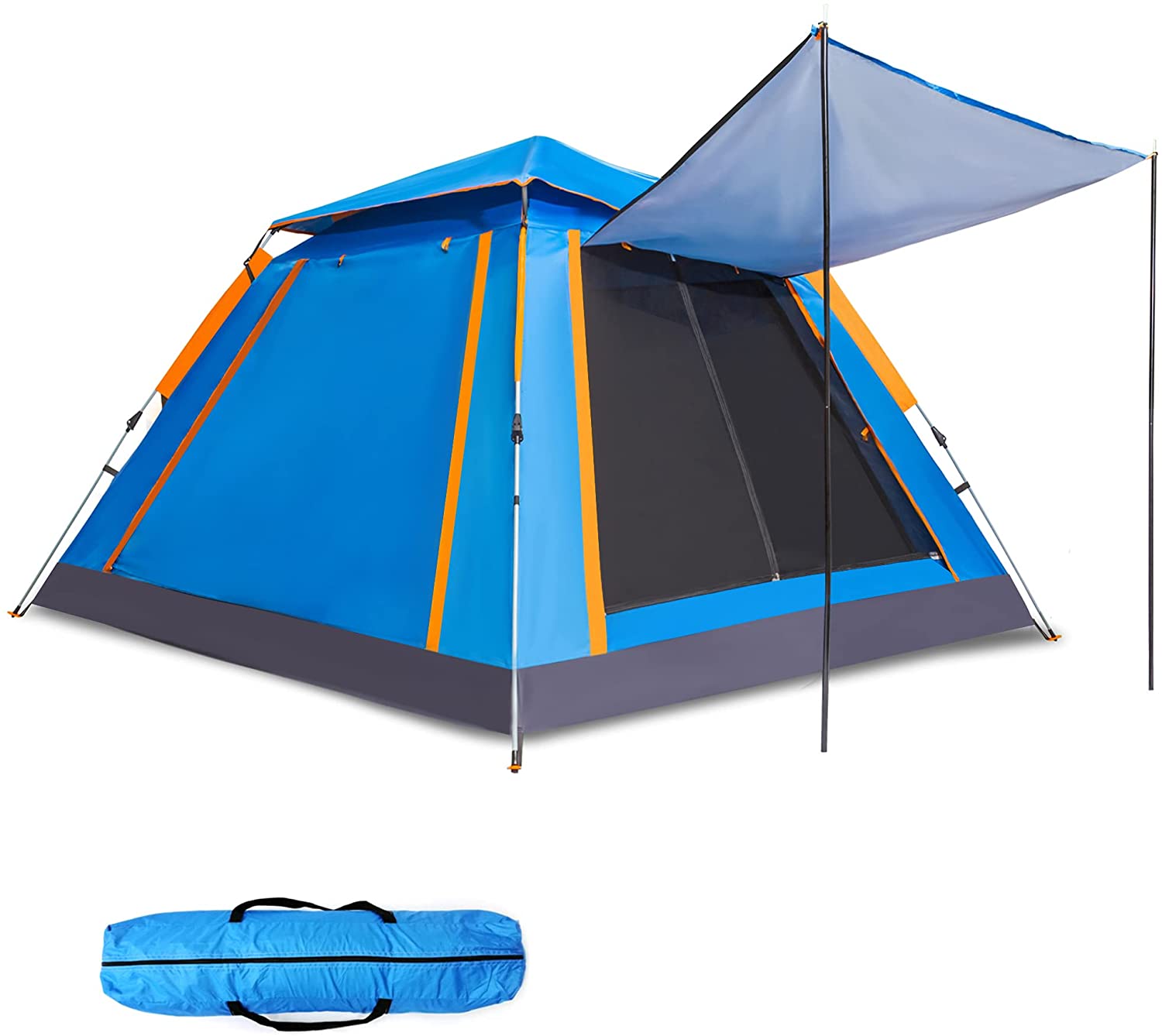 outward mage tent GlareWheel Instant Pop Up Tent 5 Person Blue