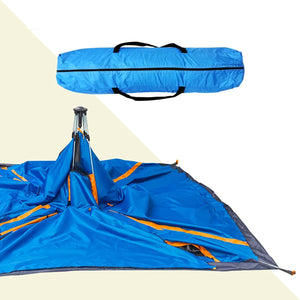 GlareWheel Instant Pop Up Tent 5 Person Blue