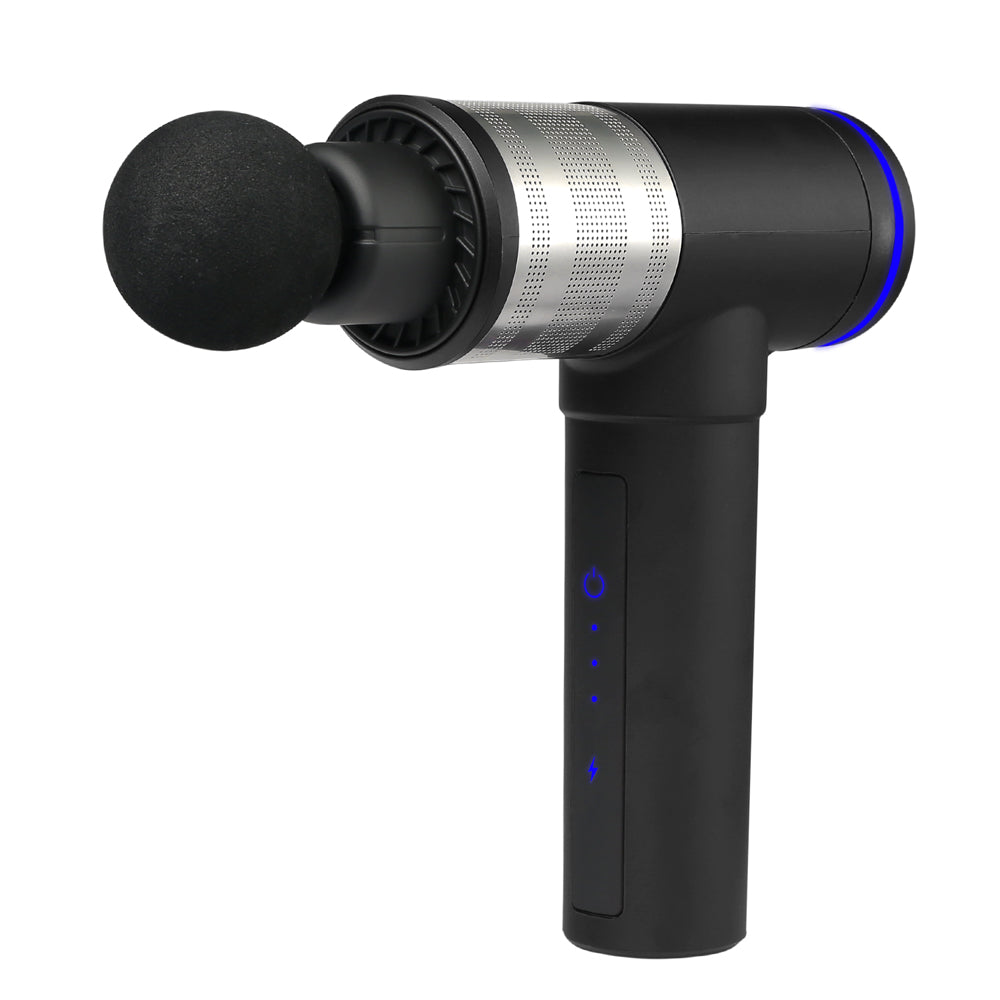 Muscle Massage Gun with 6 Heads High-Intensity Vibration Black Muscle Massage Gun with 6 Heads High-Intensity Vibration Black