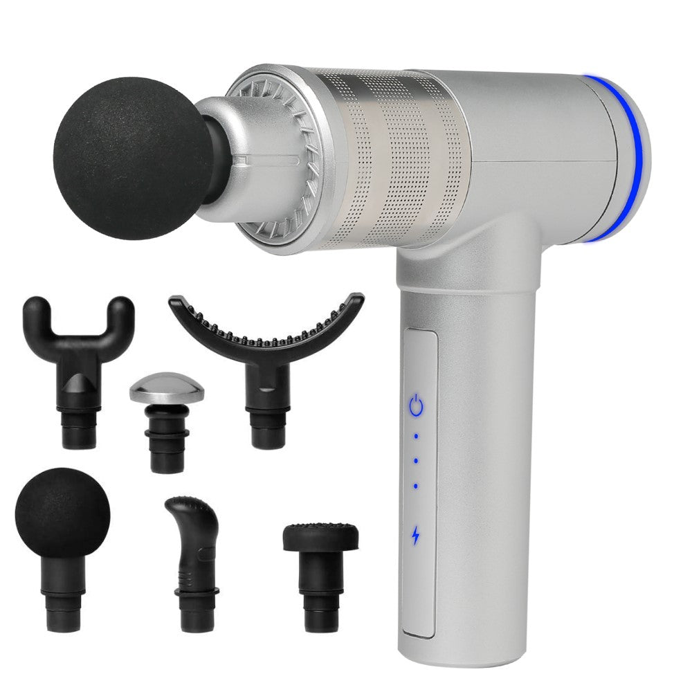 Muscle Massage Gun with 6 Heads High-Intensity Vibration Black Muscle Massage Gun with 6 Heads High-Intensity Vibration Black