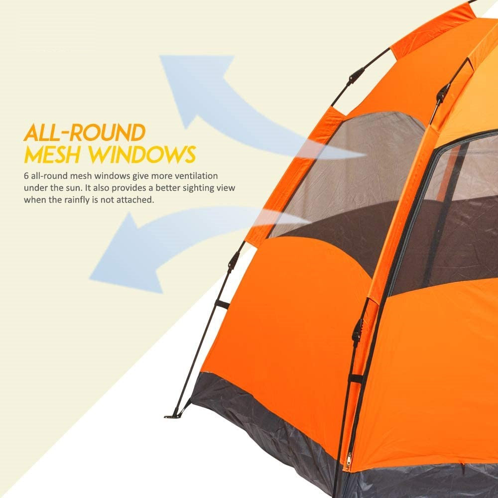 thumbnail image 2 of 4 Person Pop Up Tent Waterproof Sports Tent With Removable Rainfly Instant Pop Up Sport | Tunisia Pop Up Houses To Live In 2 of 10