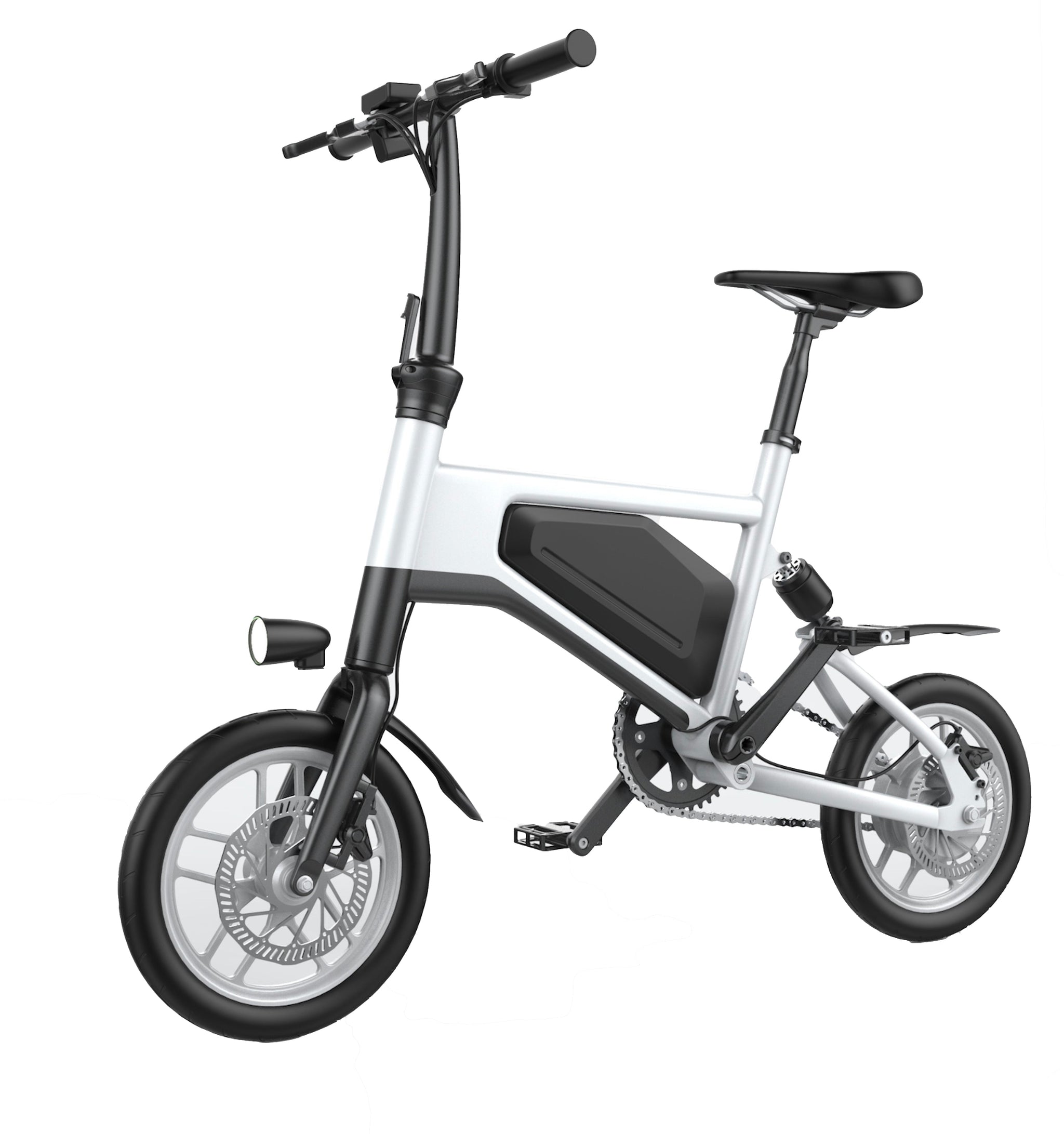 urban style e bike GlareWheel 12'' Foldable Electric Bike Urban Fashion X5 White