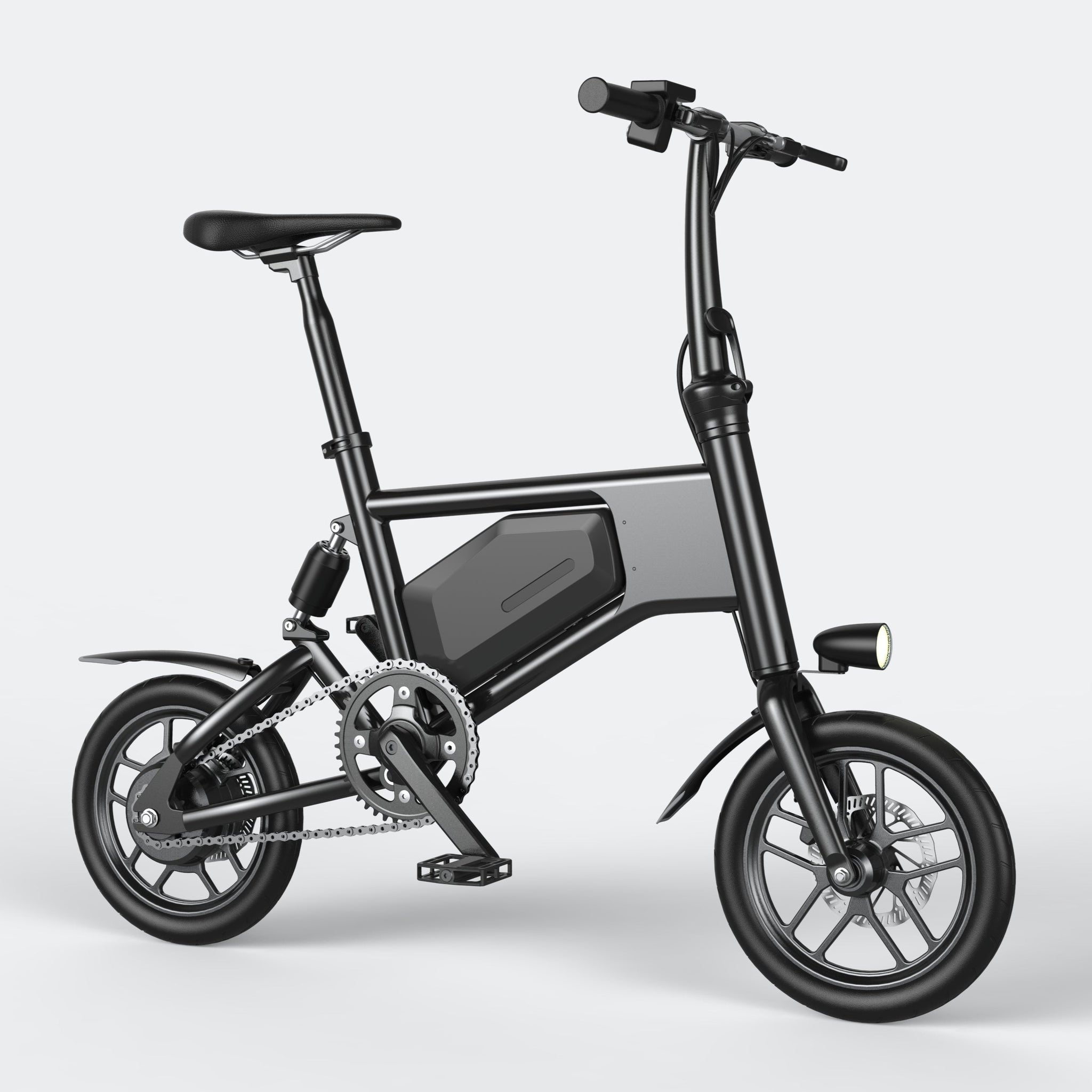 urban style bike GlareWheel 12'' Foldable Electric Bike Urban Fashion X5 Black