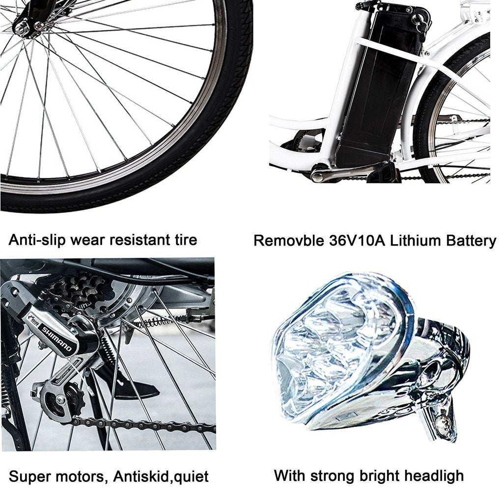 GlareWheel Electric City Bike High Speed Removable Battery EB-X12 freeshipping - GlareWheel